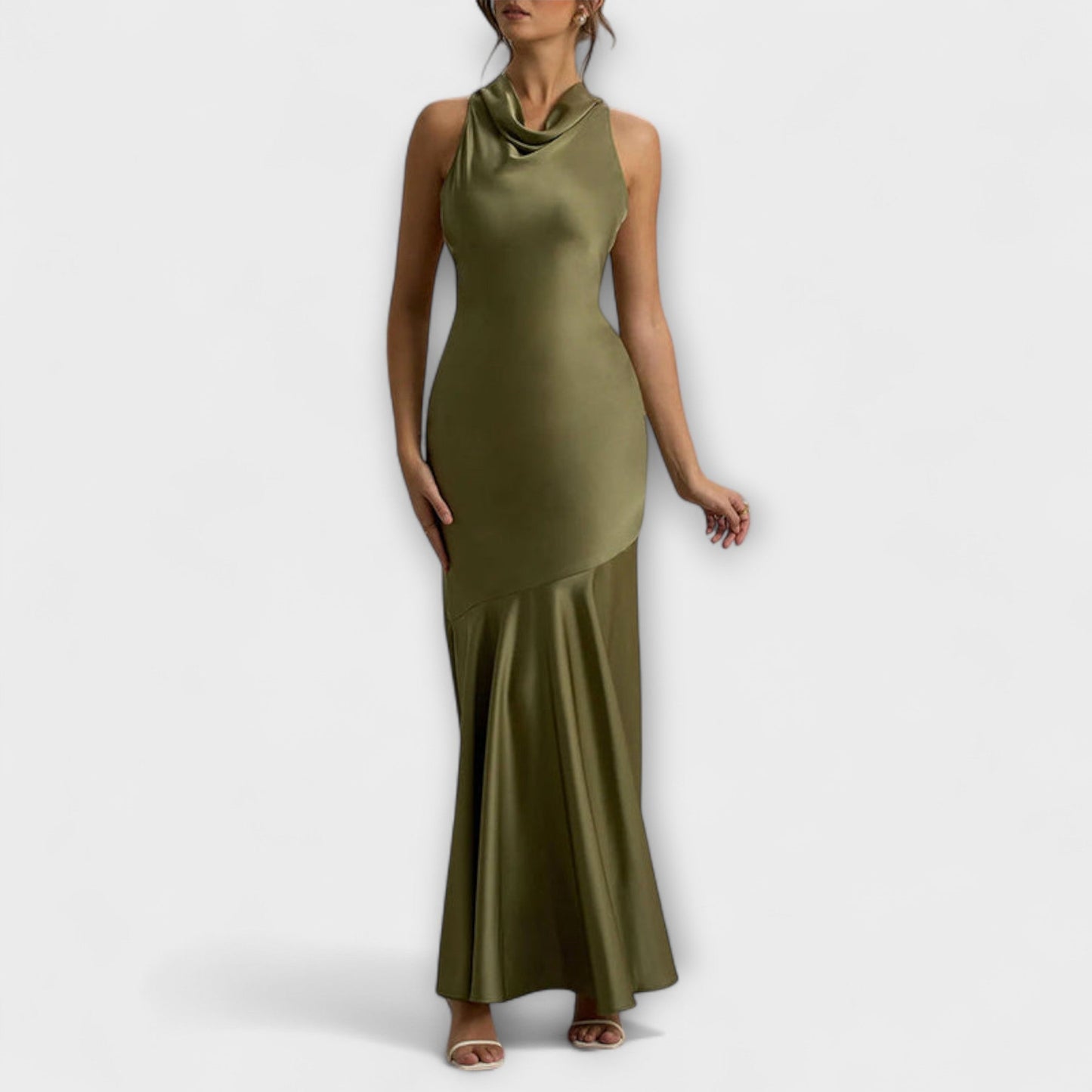 Therese - Elegantes Maxikleid aus Satin 