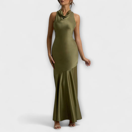 Therese - Elegantes Maxikleid aus Satin 