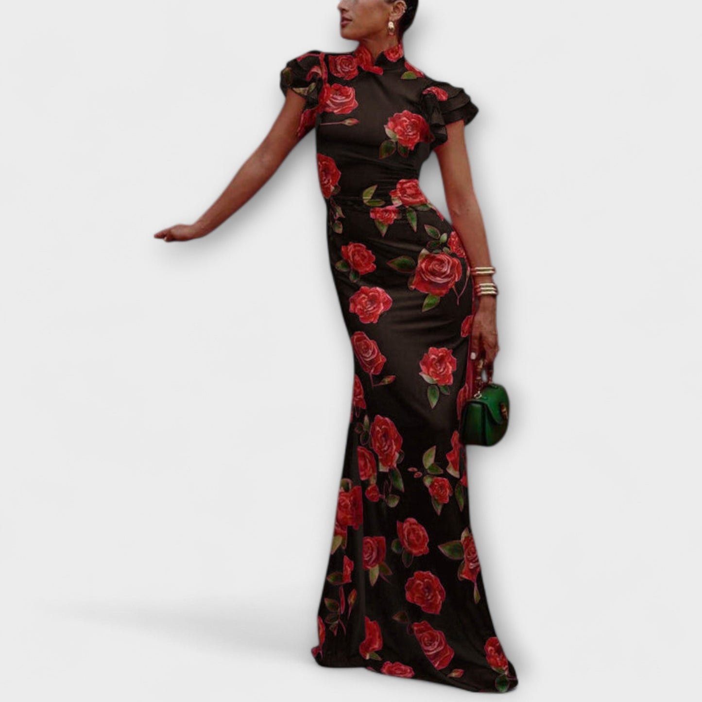 Alina - Maxikleid mit Blumendruck