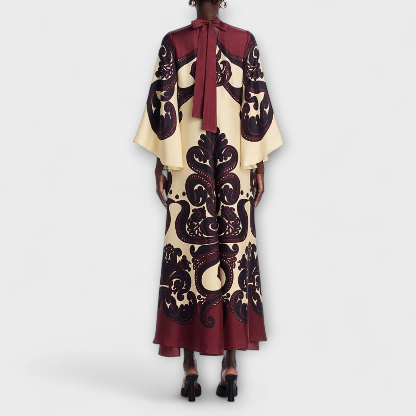 Marianne - Atemhaftes Grenadilla-Print Maxikleid für mühelose Eleganz