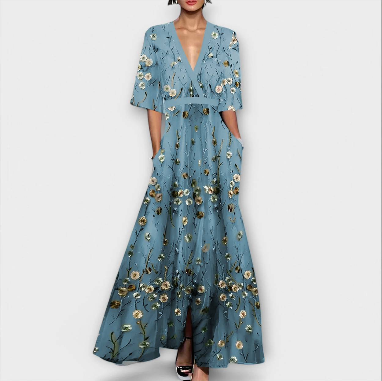 Olga - Bequemes Maxikleid 