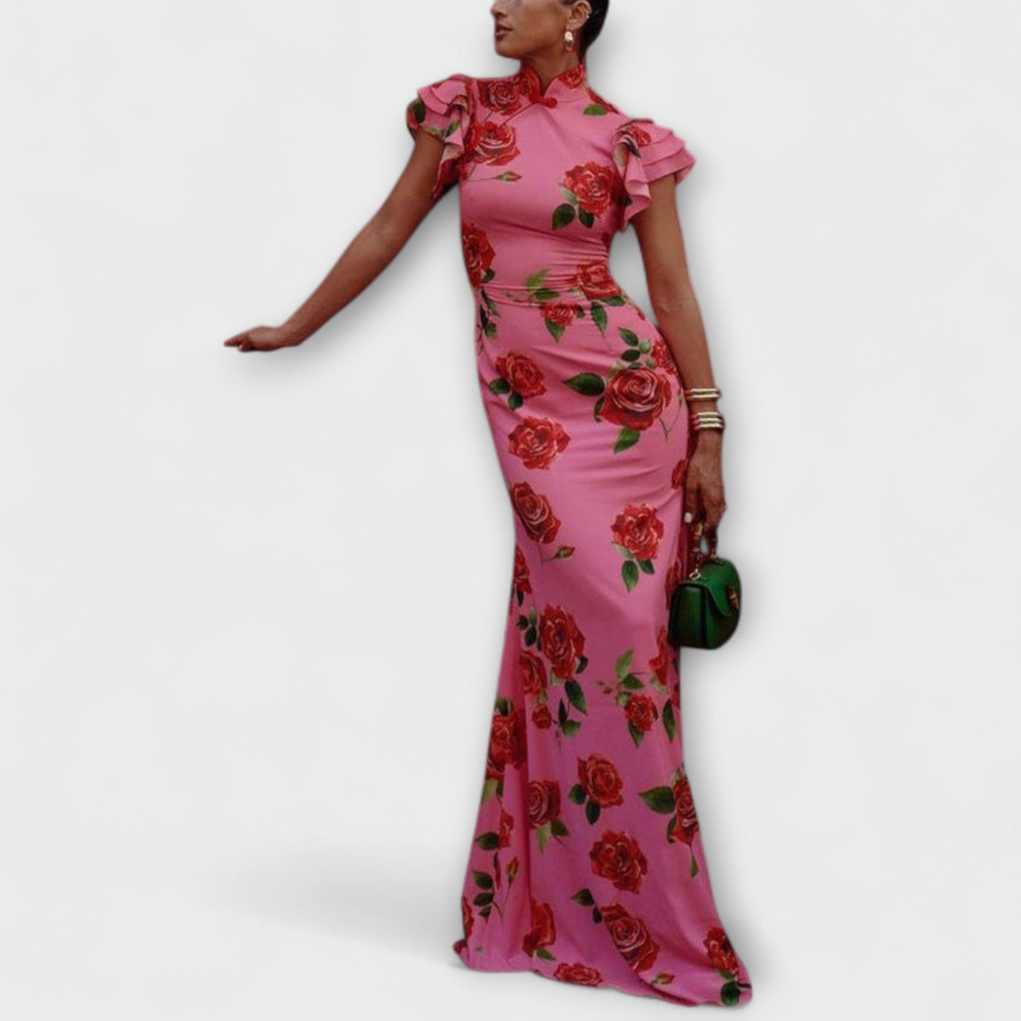 Alina - Maxikleid mit Blumendruck