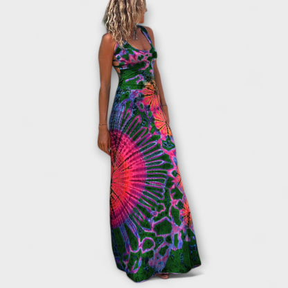 Elisabeth - La Bamba Maxikleid mit Tie-Dye-Print