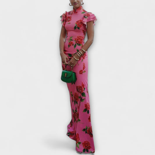 Alina - Maxikleid mit floralem Druck