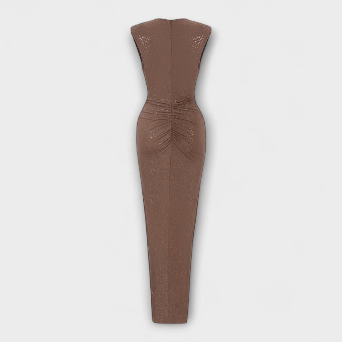 Brigitta - Maxikleid mit tiefem V-Ausschnitt 