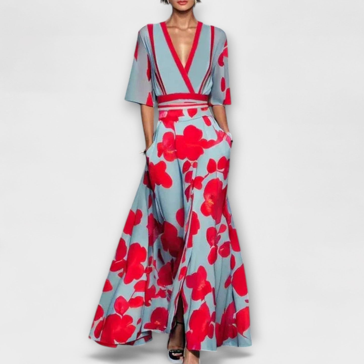 Kordula - Elegantes Mouw Design Damenkleid 