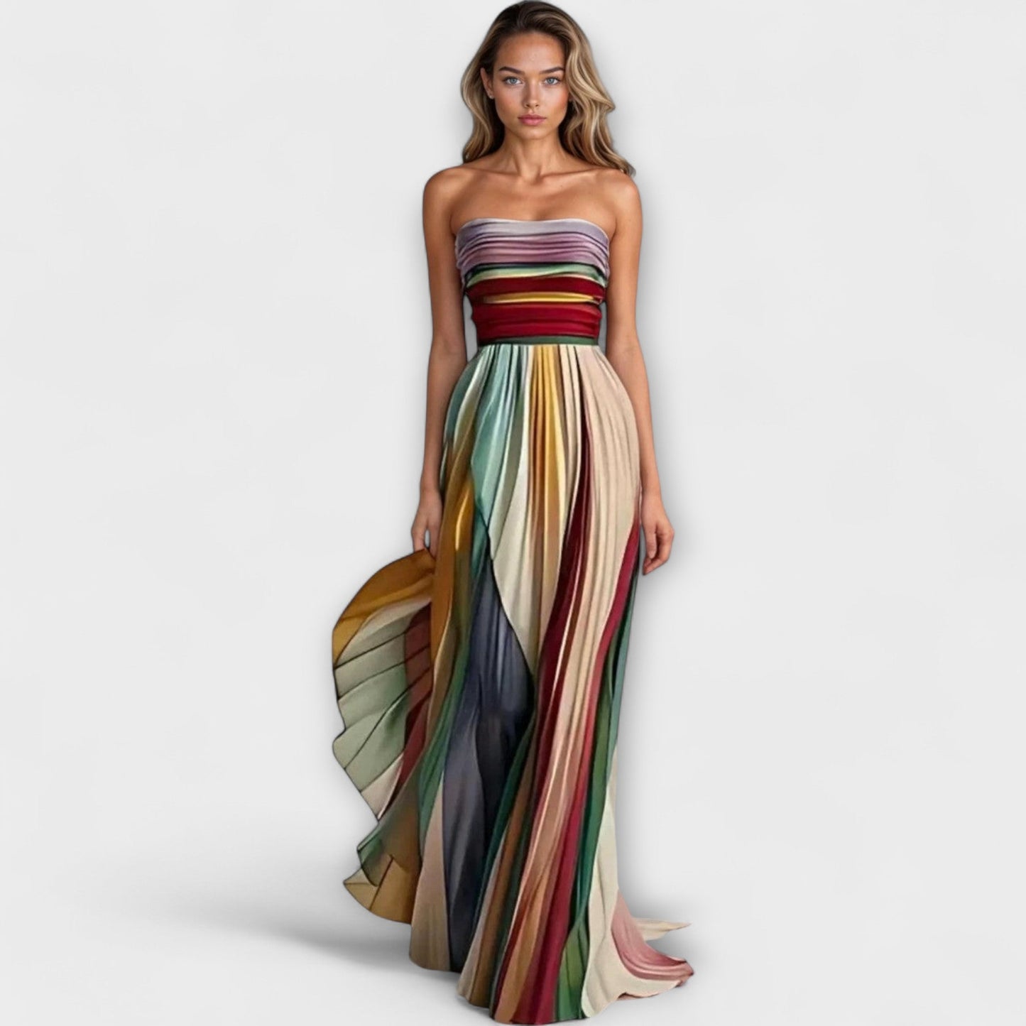 Yara - Langes Kleid aus Premiumstoff 